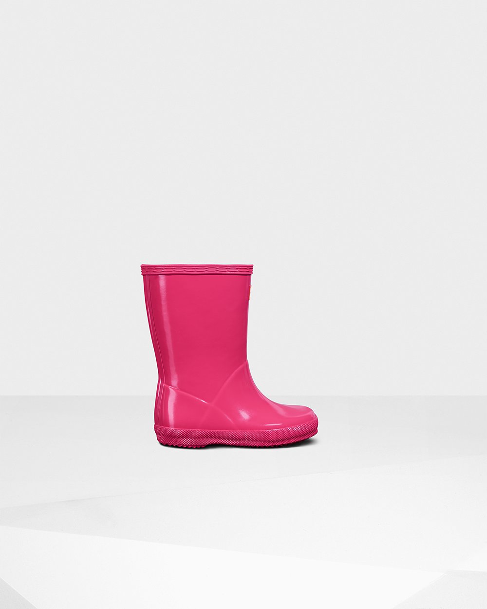 Bottes de Pluie Hunter Original First Classic Gloss Enfant Rose Clair LOKGZTQ-04